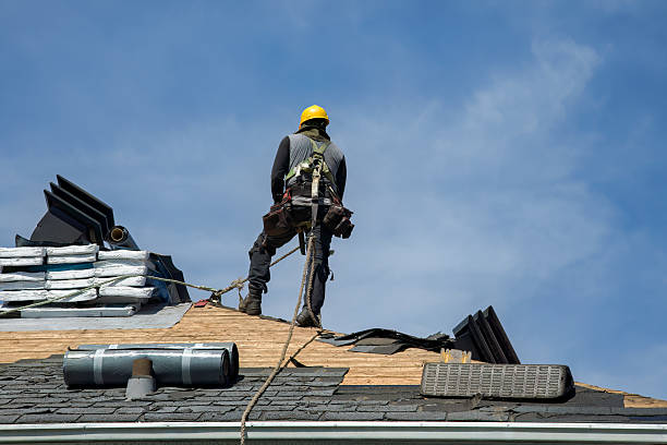 Professional Storm Damage Roof Repair technician working in Cullowhee, NC